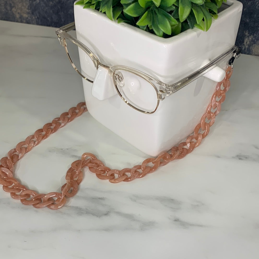 Acetate Chain | Blush Pink