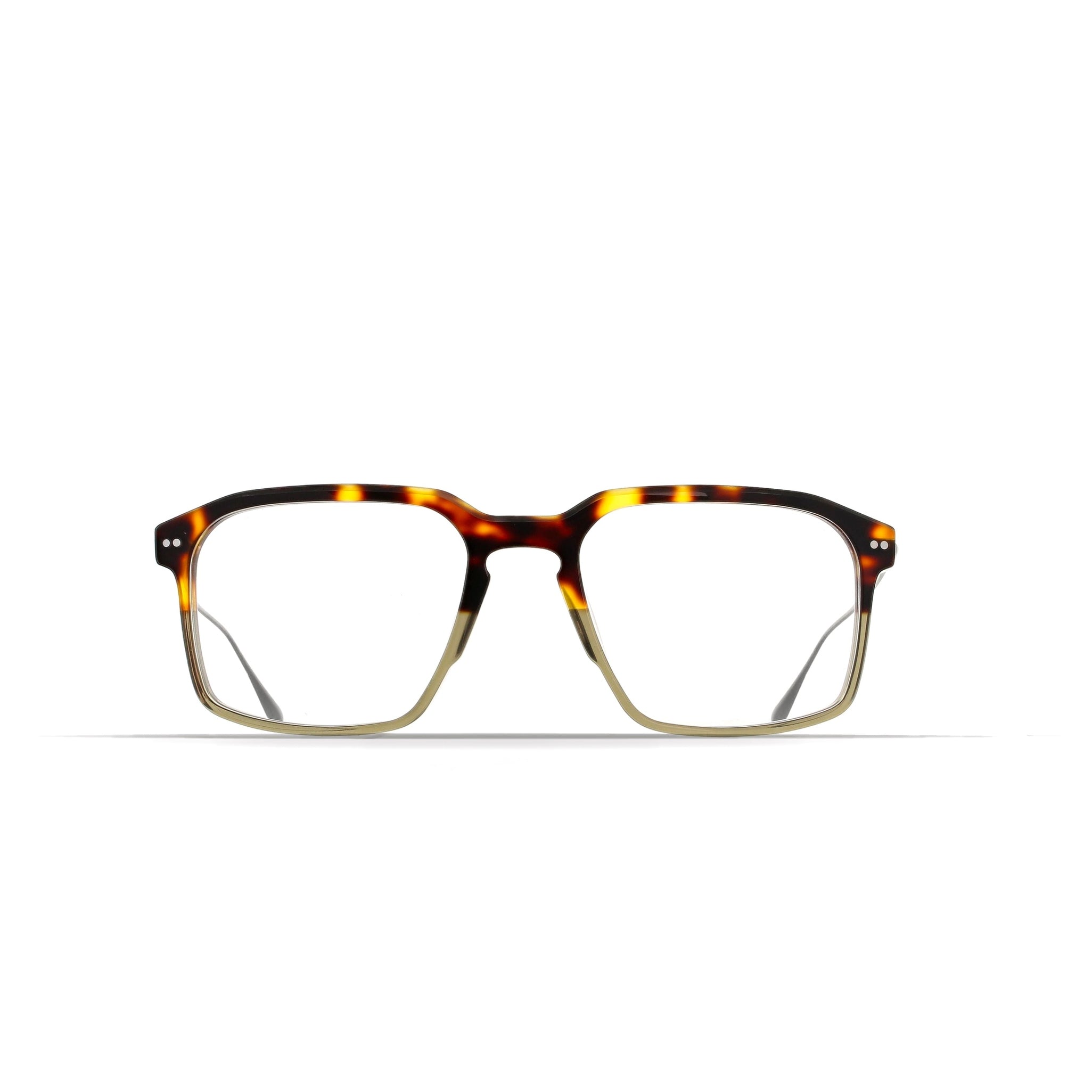 Brett Eyewear WALTER - TORTOISE GRADED KHAKI/SILVER