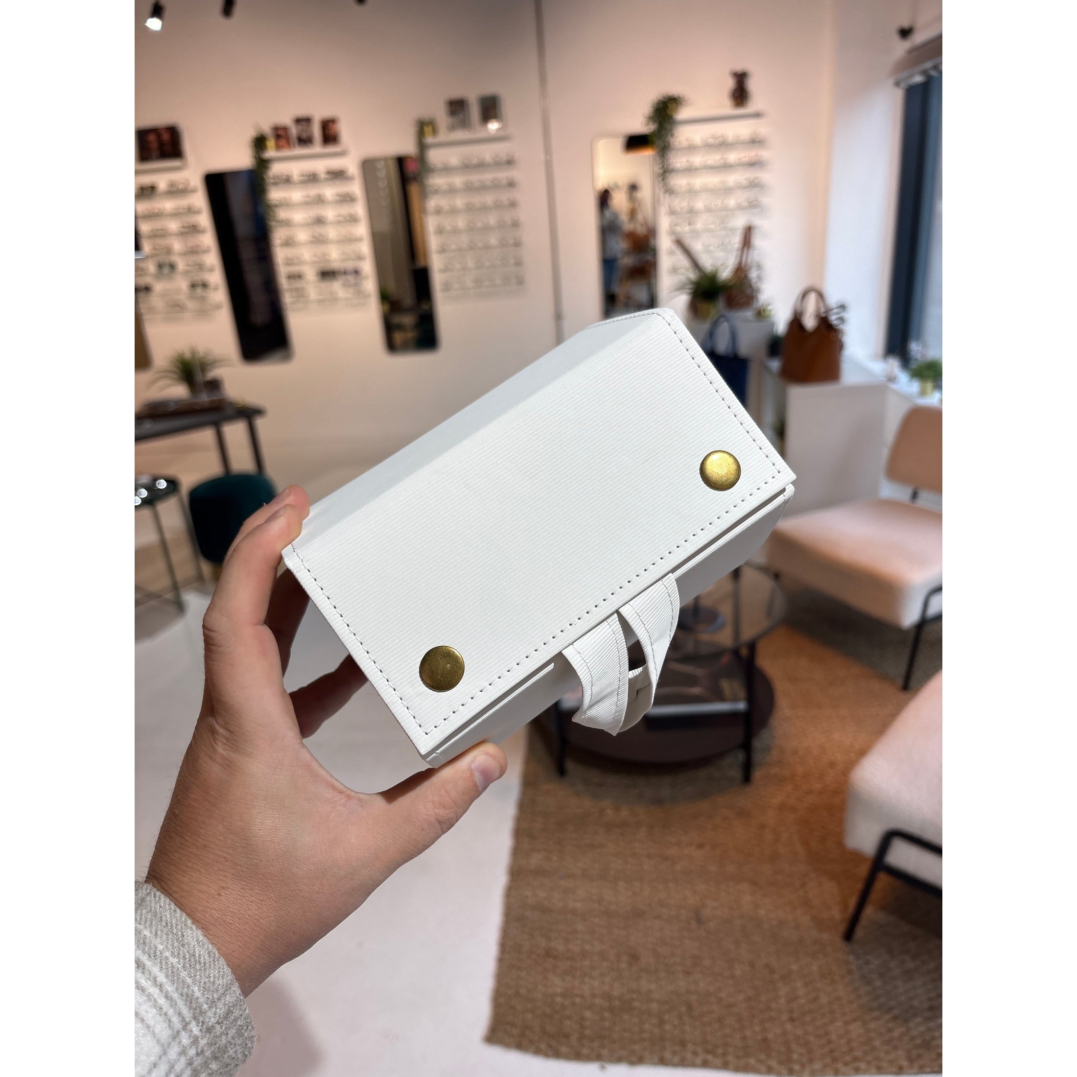 Eyewear Wardrobe White - 5 piece glasses holder