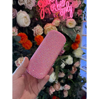 Rhinestone Glasses Case | Pink