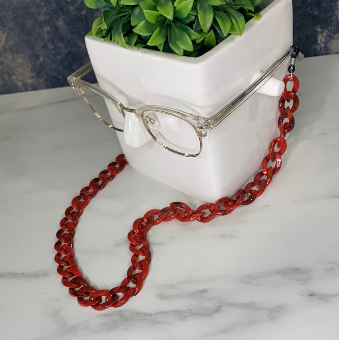 Acetate Chain | Red Marble