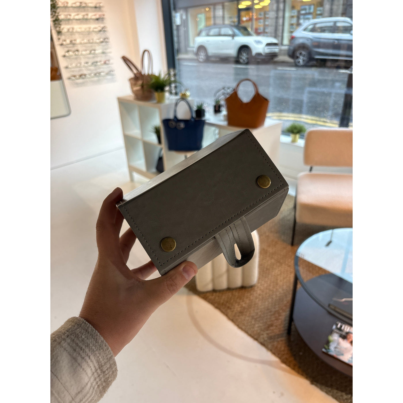 Eyewear Wardrobe Grey - 5 piece glasses holder