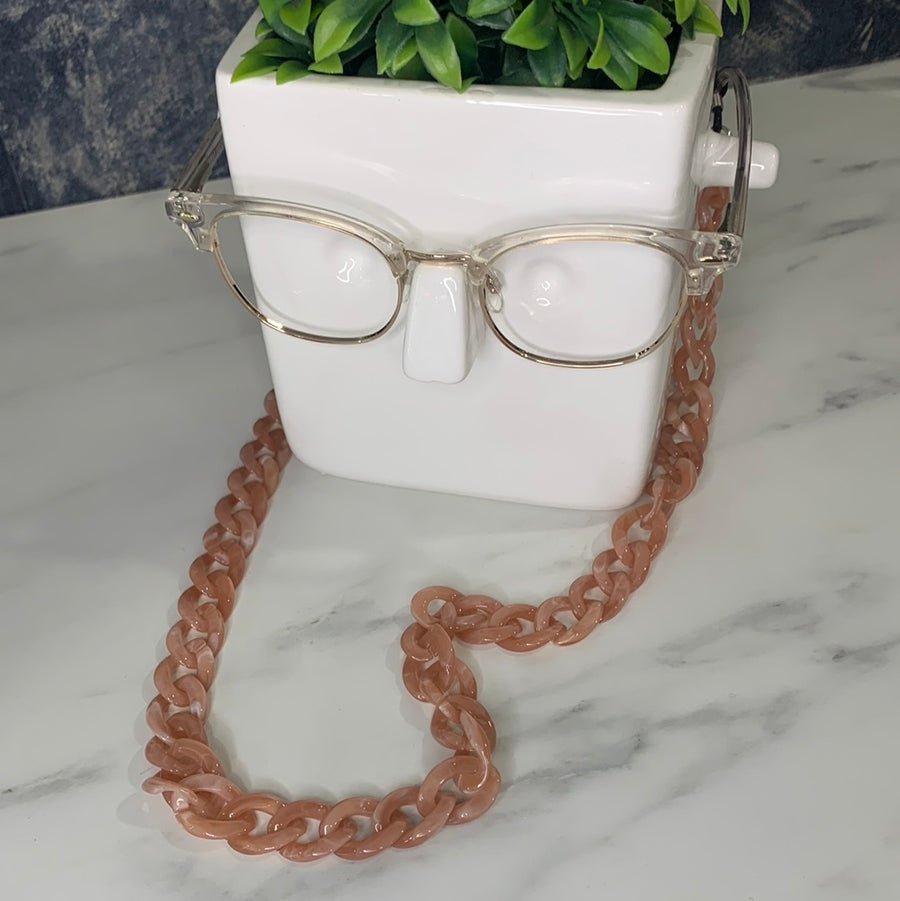 Acetate Chain | Blush Pink