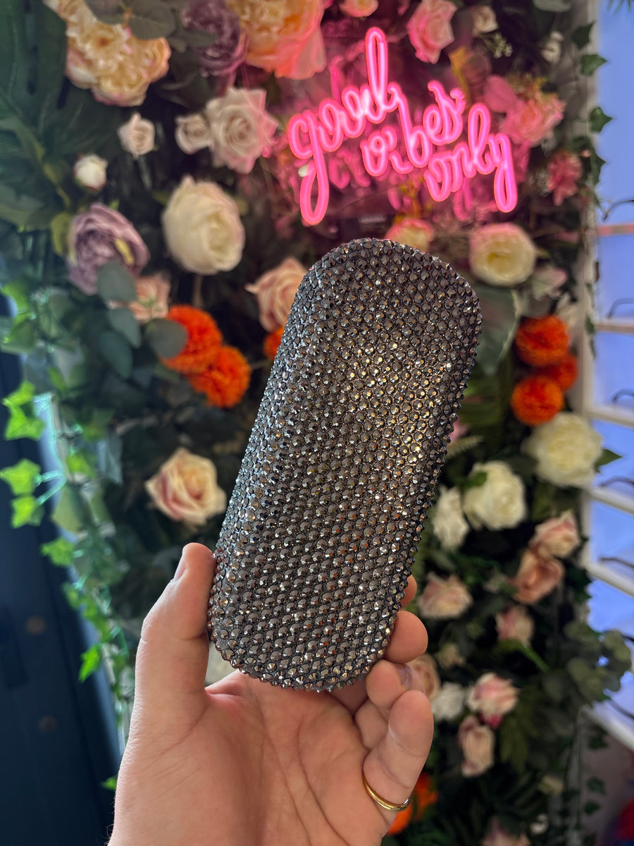 Rhinestone Glasses Case | Black