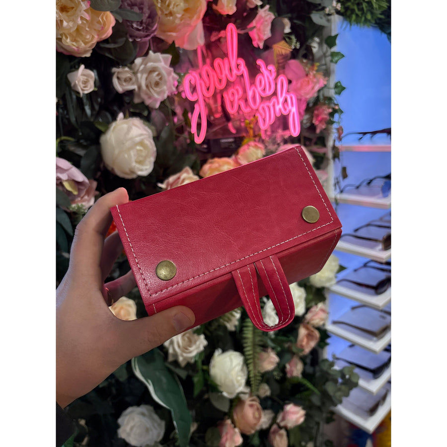 Eyewear Wardrobe Pink  - 5 piece glasses holder