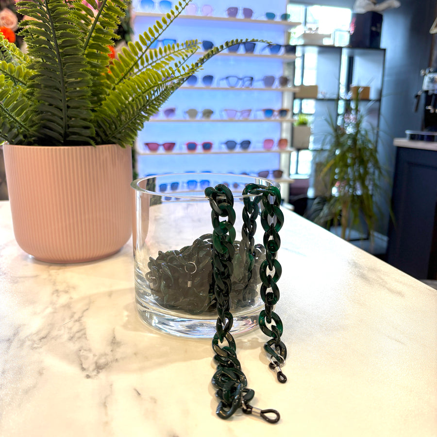 Glasses Chain | Forrest Green