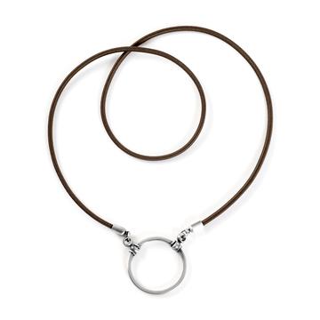 LA LOOP Khaki Stretch with Antique Silver Plated Loop