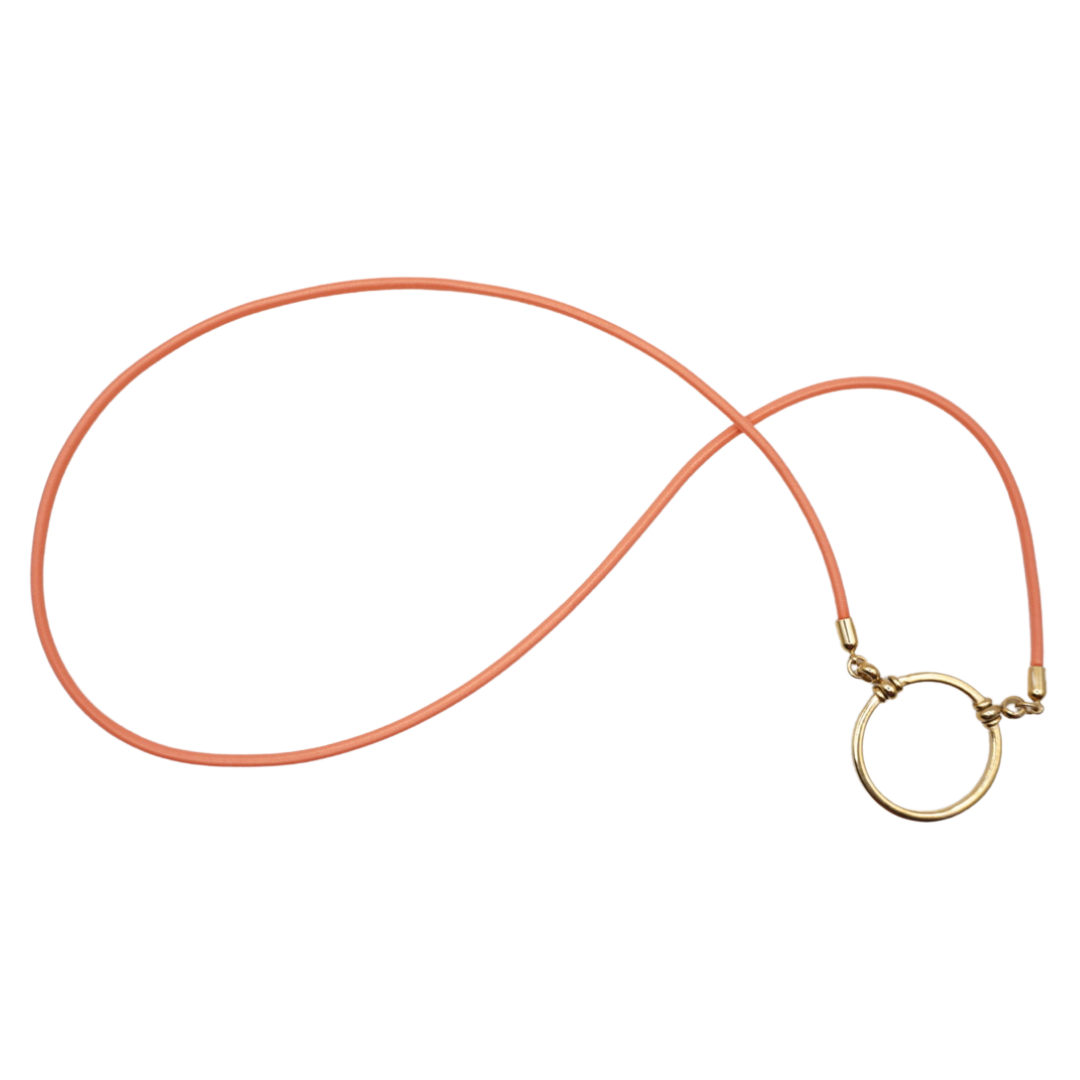 LA LOOP Coral Stretch with Gold Plated Loop