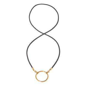 LA LOOP Black Stretch with Gold Plated Loop